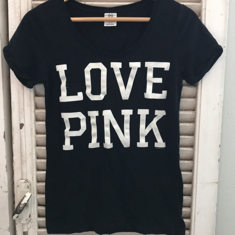 Victoria secret pink black shirt